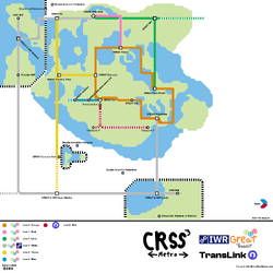A map of the CRSS 3 Metro System